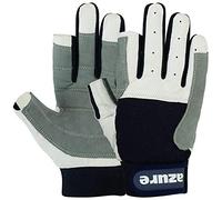 Strong Amara Navy Blue Sailing Gloves Enforced Palm Breathable Glove For Boating, Fishing, Kayaking, Canoeing, Skiing, Riding, Running, Hiking, Indoor-Outdoor Full Fingered XSmall-XXLarge (Large)