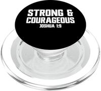 Strong And Courageous Joshua 1:9 Jesus Be Courageous PopSockets PopGrip for MagSafe