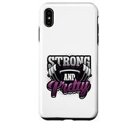Strong And Pretty Female Bodybuilder Womens Weightlifting Case for iPhone XS Max