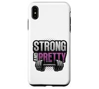 Strong And Pretty Female Bodybuilder Womens Weightlifting Case for iPhone XS Max