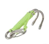 Strong and Reliable Double Head Drift Hook Designed for Scuba Divers Using 316 Stainless Steel (light green luminous)
