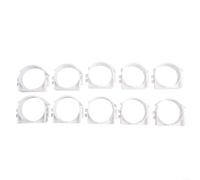 Strong and Reliable This Set of Ten Pipe Clamps is Built to Withstand Diverse Environmental Stresses on Standard Sizes (110 tube)