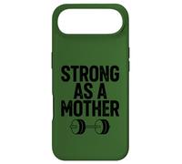 Strong As A Mother Funny Mothers Day Gym Mom Weight Lifting Case for iPhone Air
