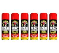 Strong As An Ox Extra Strong Spray Adhesive 500 ml - Heavy Duty Multi-Purpose Contact Glue Spray, Ideal for Carpets, Foam, Underlay, Upholstery, & Crafts (6)