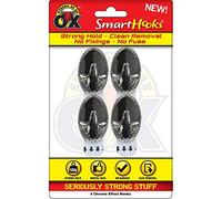 Strong as an Ox Smart Hooks Set of 4 Silver