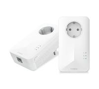 Strong AV1000 Powerline Adapter Kit with Socket, HomePlug AV2 Powerline Ethernet Extension, Gigabit LAN Ports, Plug & Play, Power Saving Mode, Ideal for Multimedia Streaming