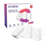 STRONG AV600 Powerline Adapter Kit, HomePlug AV2 Powerline Ethernet Extender, Plug & Play, One-Button Security, Power Saving Mode, 300 Meters Range, 100Mbps LAN Ports, Ideal for TV, PC, Gaming Console