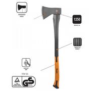 Heavy Duty Long Handled Axe, Garden Tool, Chop Cut Wood Trees Log Splitter