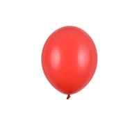 Strong Balloons Pastel Poppy Red 30Cm 50Pcs Partydeco Best