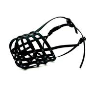 Strong Biothane Dog Muzzle for American Bully XL | Waterproof & Odour-Proof Basket Design | Durable Training Muzzle for Biting & Scavenging (BXL1, Black)