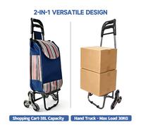 Strong bird 2026 New Model | Ergonomic Handle Compact Stair-Climbing Shopping Trolley, European Hot-Selling Mini Collapsible Cart for Grocery & Home Use, New Year Sale , Top gift picks