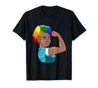 Strong Black Gay Woman Pride Power T-Shirt