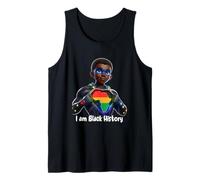 Strong Black History King with Pride and Powerful Heritage Tank Top