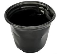 Strong Black Plastic Plant Pots Round Flower Container For Succulent Herbs Aloe Vera And Indoor Outdoor Garden Decor Small Size(A)