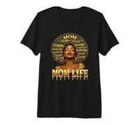 Strong Black Woman Affirmations Mom Life Melanin Queen Power Premium T-Shirt