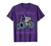 Strong Boys Domestic Violence Awareness Purple Support Kids T-Shirt