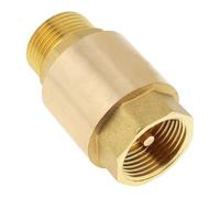 Strong Brass 1 Way Check Valves 3/4 Inch Threaded Inline Spring Loaded Connector for Water Systems and Storage Tanks Brass in Line Valves