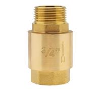 Strong Brass 1 Way Check Valves 3/4 Inch Threaded Inline Spring Loaded Connector for Water Systems and Storage Tanks in Line Check Valves