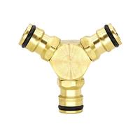 Strong Brass 3 Way Quick Connection Hose Adapter Erosion Resist for Washing & Multi Purpose Water Pipe Connection Triple Outlet Water Pipe Splitters