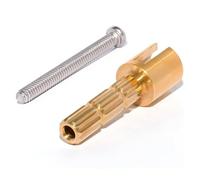 Strong Brass Adapter Stem Extender Accuracy Engineered Brass Adapter 970~0770 Simple Installation for Devices Devices Valves Stem Extension