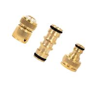 Strong Brass Hose Adapter, General Quick Connection Coupler for Taps, Garden Hoses and Washing Machine Pipes, Brass Hose Connection Adapter