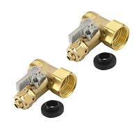 Strong Brass Inlet Valves Water Control with Triple Port Connection & Modulars Maintenance for Pipe Networks Household Water Upgrades