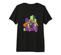 Strong Bulldog Dribbling - Basketball Dog Premium T-Shirt
