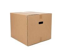 Strong Cardboard Moving House Boxes Large 51cm x 51cm x 390cm (20" x 20" x 15") Removal packing Boxes for Moving House with Room Checklist & Carry Handles (5, Boxes Only)