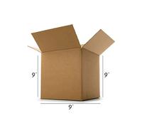 Strong Cardboard Storage Boxes for Posting Small & Large Parcels ━ Moving Bulk Gifts, Single Wall Eco Friendly Shipping Cartons, Corrugated Boxes (9x9x9 ━ 229x229x229mm, Pack of 10)