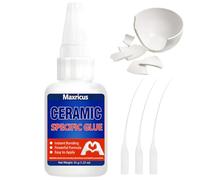 Strong Ceramic Glue Repair Adhesive - High Strength, Fast Drying Clear Bond for Porcelain, Pottery, Glass, Tile,Crafts - Waterproof, Heat Resistant,Repair Kit