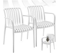 Strong Chairs Plastic Patio Garden Outdoor Home Partying Stacking Camping Low