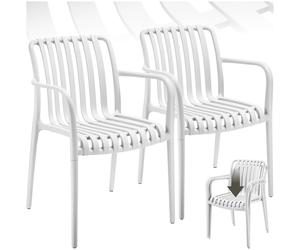 Strong Chairs Plastic Patio Garden Outdoor Home Partying Stacking Camping Low