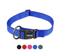 Strong Classic Basic Comfort Safety Collar (2019 Quick Release Buckle Down Clip Collar for Large Giant Boy and Girl Dogs. (Large, Bright Blue)