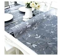 Strong Clear Plastic Table Cloth Cover,Garden Bar Table Protector,Waterproof Dining Room Wood Furniture Protective Pad for Coffee Dining Room Table,80X150cm