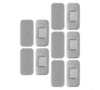 Strong Closure for Cupboards for Closets and Furniture Simple Peel and Magnetic Cabinet Door and Drawer Catches Set of 5 Invisible Stainless Steel with Latches (Silver 5 Set)