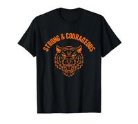 Strong, Courageous, Do Not Be Afraid, JNF, Christian Value Graphic T-Shirt, Men, Black, M
