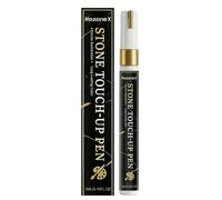 Strong Coverage Golden Tombstone Marker Pen - Waterproof Stone Touch-up Solution for Restoring Faded Grave Inscriptions SQ1 3ml