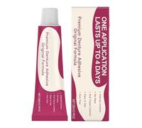 Strong Denture Adhesive - 28g False Tooth Bonding | Instant Hold Glue for Seniors, Professional Security Cream for Full Partials, Waterproof Fixative, All Day Comfort, Travel
