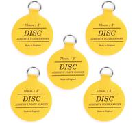 Strong Disc Plate Hanger for Walls Invisible Plate Holder of Size 75mm Pack of 5 Self Adhesive Stick on Hooks for Picture Plate Hanging Wall Plate