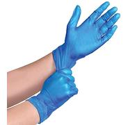 Strong Disposable Vinyl Gloves Medium Size, 100pcs Box, Blue Disposable Gloves Medium, Powder Free Gloves, Heavy Duty Disposable Gloves Extra Strong (BLUE, POWDER FREE VINYL GLOVES, MEDIUM)