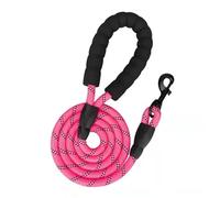 Strong Dog Leash Pet Leashes Reflective For Big Small Medium Drag Pull Tow Golden Retriever for All Breeds(Pink,0.8cm 1.5M)