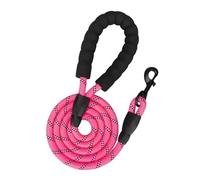 Strong Dog Leash Pet Leashes Reflective Leash For Big Small Medium Dog Drag Pull Tow Golden Retriever(Pink,1.2cm 3M)