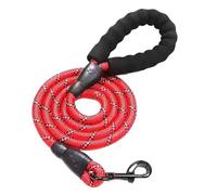 Strong Dog Leash Pet Leashes Reflective Leash For Big Small Medium Dog Drag Pull Tow Golden Retriever(Red,1.2cm 2M)