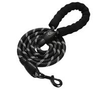 Strong Dog Leash Pet Leashes Reflective Leash For Big Small Medium Dog Drag Pull Tow Golden Retriever(Black,1.2cm 1.5M)