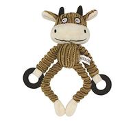 Strong Dog Toys Dog Squeak Toy Cartoon Monkey Sound Toy Stuffed Animal Biting Training Interactive Chew Toys For Small Medium Large Cats And Dogs Khaki One Size Soft (A, One Size)