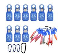 Strong Durable 9 Piece Hook Cover - Fishing Lure Covers, Seawater Ice Fly Tackle Box Tools