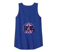 Strong Enough to Wear Pink: Breast Cancer Awareness Tank Top, Women, Royal Blue, S
