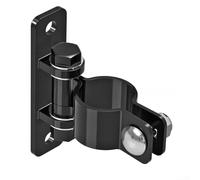Strong Farm Gate Hinge Set with Carbon Steel Construction and Electroplated for Resilient Fencing Solutions (47mm Black)