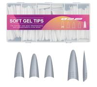 Strong Faux Nails with Guide Lines Quick Application, Fake Lightweight & for Busy Women Daily Use Short Extension Tips