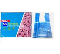 Strong FOOD Tie Handle Resealable Sandwich Freezer Bags Kitchen Storage Bags. For Fresh Food, Vegetables, Fruit, Meat, Meal Prep, Sandwiches For Home & Travel Use Freezer Safe (50, Blue, Small)